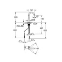 Grohe 30026002 Ladylux L2 Beverage Faucet Chrome 5