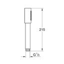 Grohe 26465A00 Sena Stick Handshower Hard Graphite 2