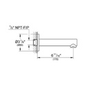 Grohe 13274A01 Concetto Bath Spout Hard Graphite 3