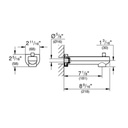 Grohe 13407003 Plus Diverter Tub Spout Chrome 5