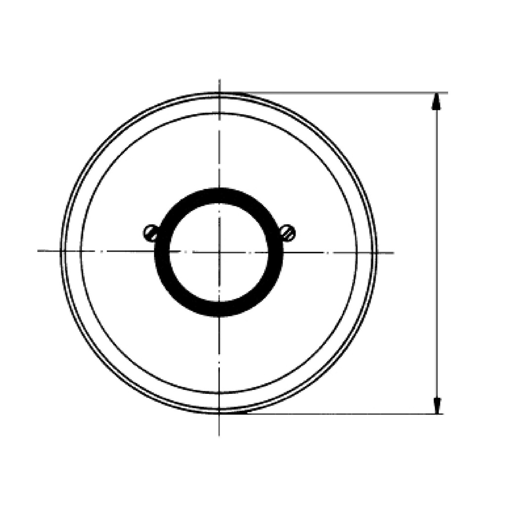 Grohe 46062000 6-3/4 Universal Escutcheon Chrome 1