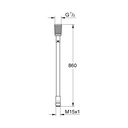 Grohe 46104000 Universal Metaflex Hose Chrome 1