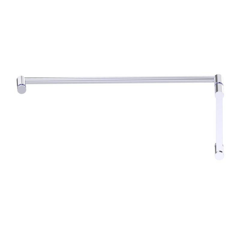 Kartners 13770824-99 Porto 8"x24" Offset Shower Door Handles Polished Chrome 