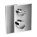 Hansgrohe 46761001 Thermostatic Trim With Vol Control And Diverter, Diamond Cut
