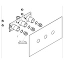 Hansgrohe 45442181 Rough, Thermostatic Trim For 2 Functions