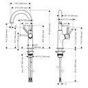 Hansgrohe 04854670 Locarno Bar Faucet 1.5 Gpm