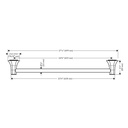 Hansgrohe 04835250 Locarno 24" Towel Bar Brushed Gold Optic