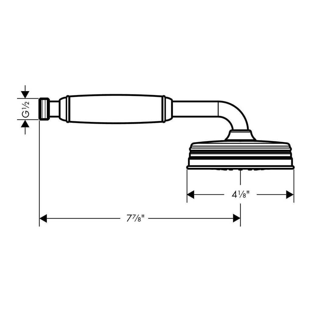 Hansgrohe 04695830 Axor Montreux Handshower 100 1 Jet 1.8 Gpm