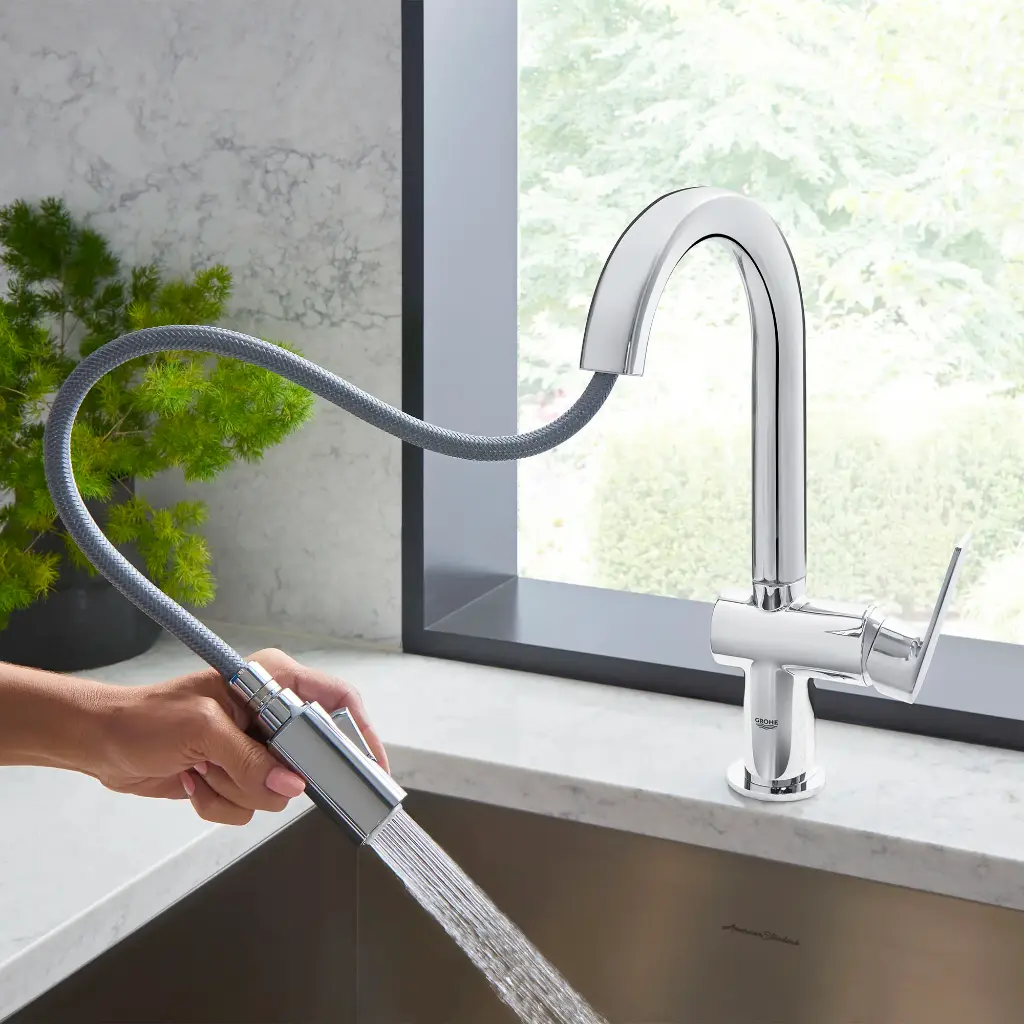 Grohe 30378000 Defined Dual Spray Pull-Down Bar Faucet