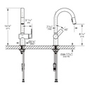 Grohe 30378000 Defined Dual Spray Pull-Down Bar Faucet