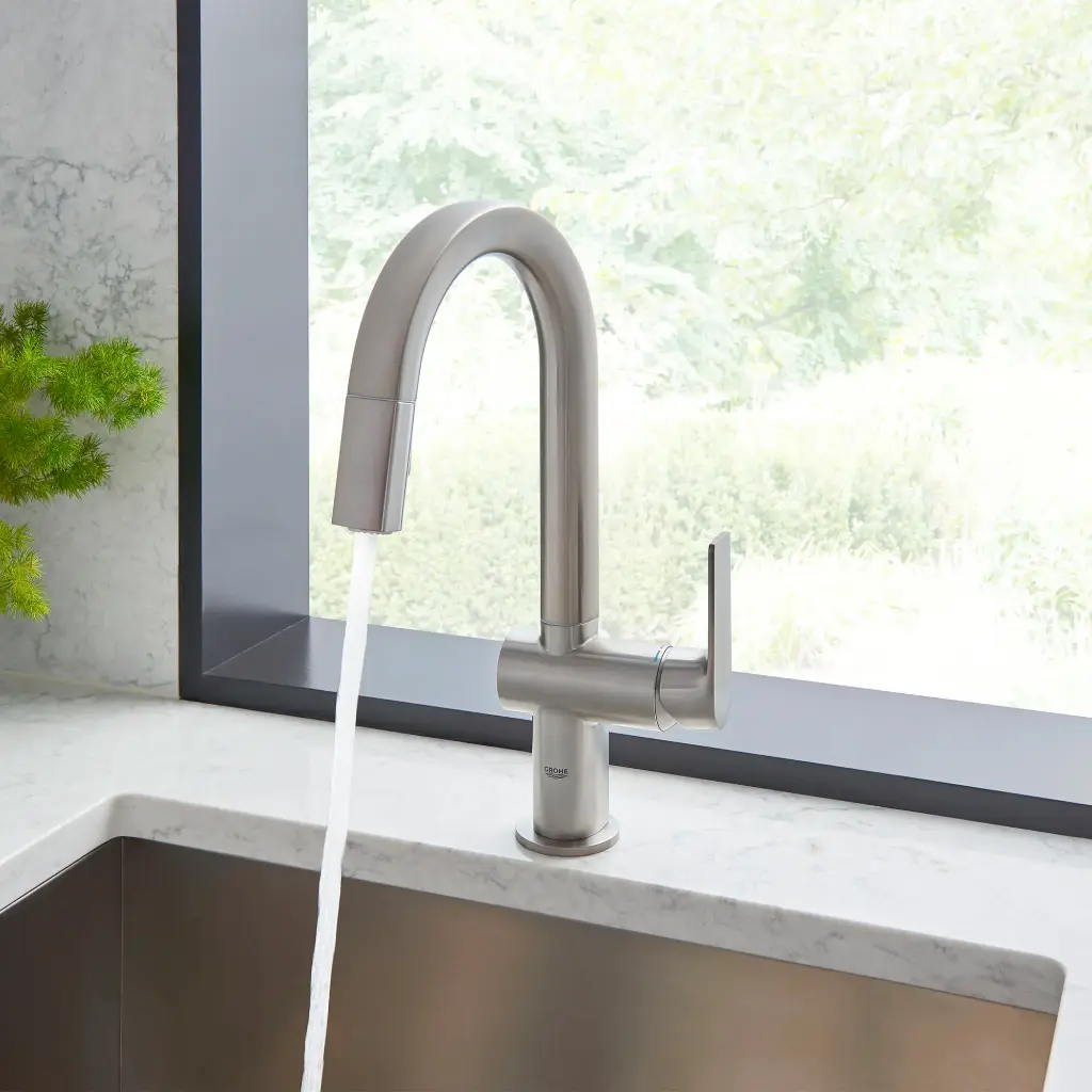 Grohe 30377Dc0 Defined Dual Spray Pull-Down Kitchen Faucet