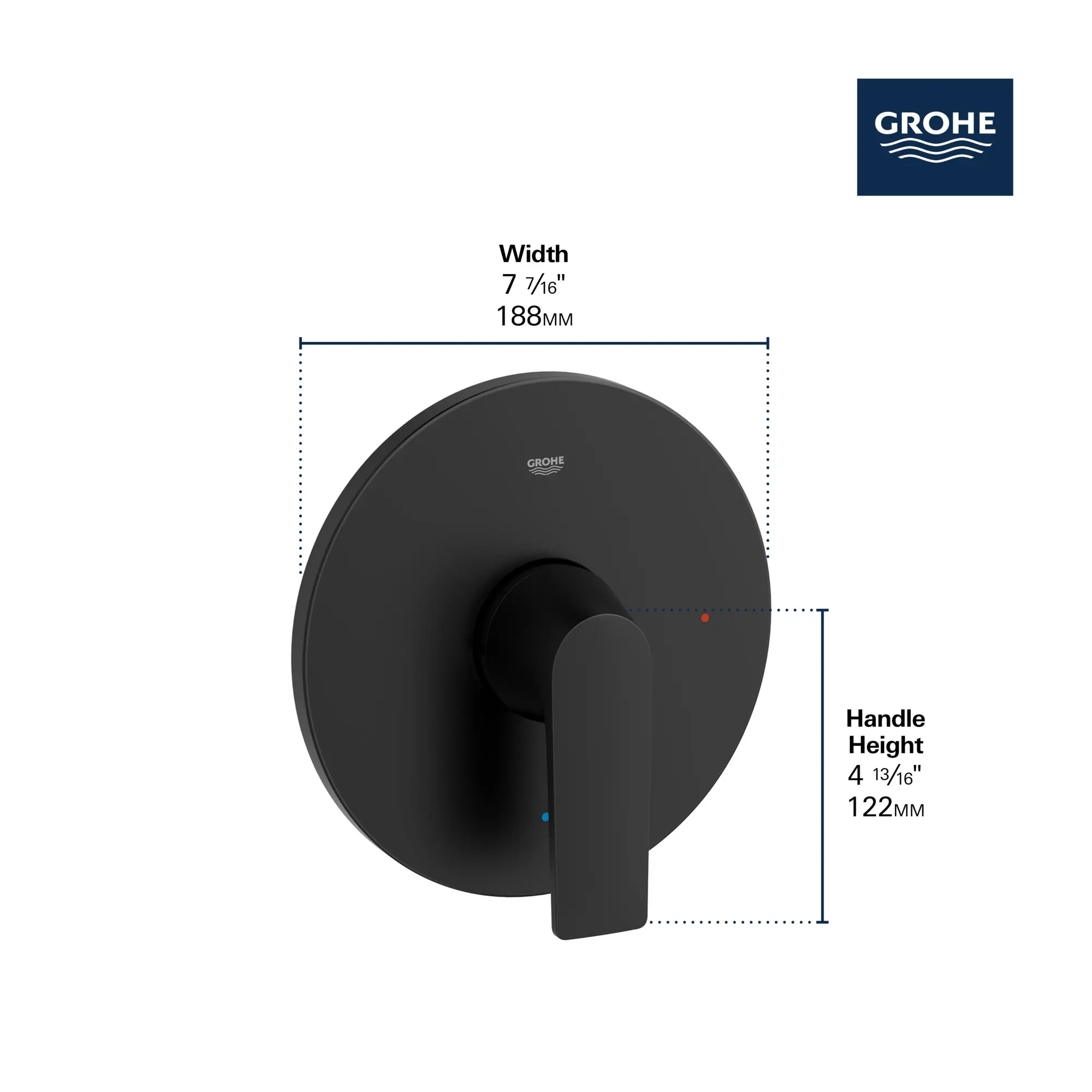 Grohe 29298000 Defined PBV Trimset Shower
