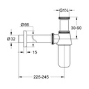 Grohe 28920000 Grohe Bottle Trap