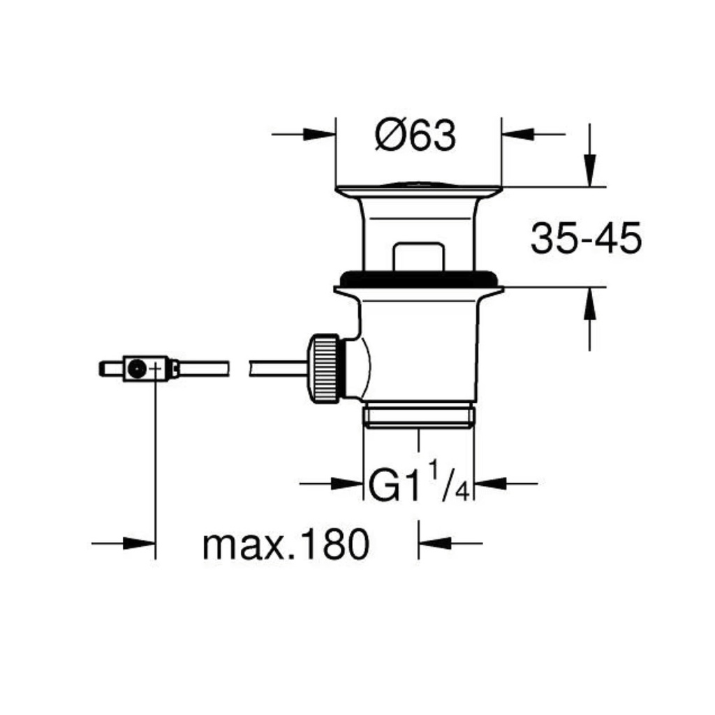 Grohe 28910000 Waste Set