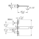 Grohe 20586GN1 Allure New 3H Sink M 1.2Gpm