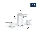 Grohe 20370GNA Eurocube 8" Widespread 2-Handle S-Size Bathroom Faucet 4.5 L/Min (1.2 Gpm) Brushed Cool Sunrise