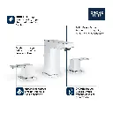 Grohe 20370243A 8" Widespread 2-Handle S-Size Bathroom Faucet 4.5 L/Min (1.2 Gpm) Matte Black