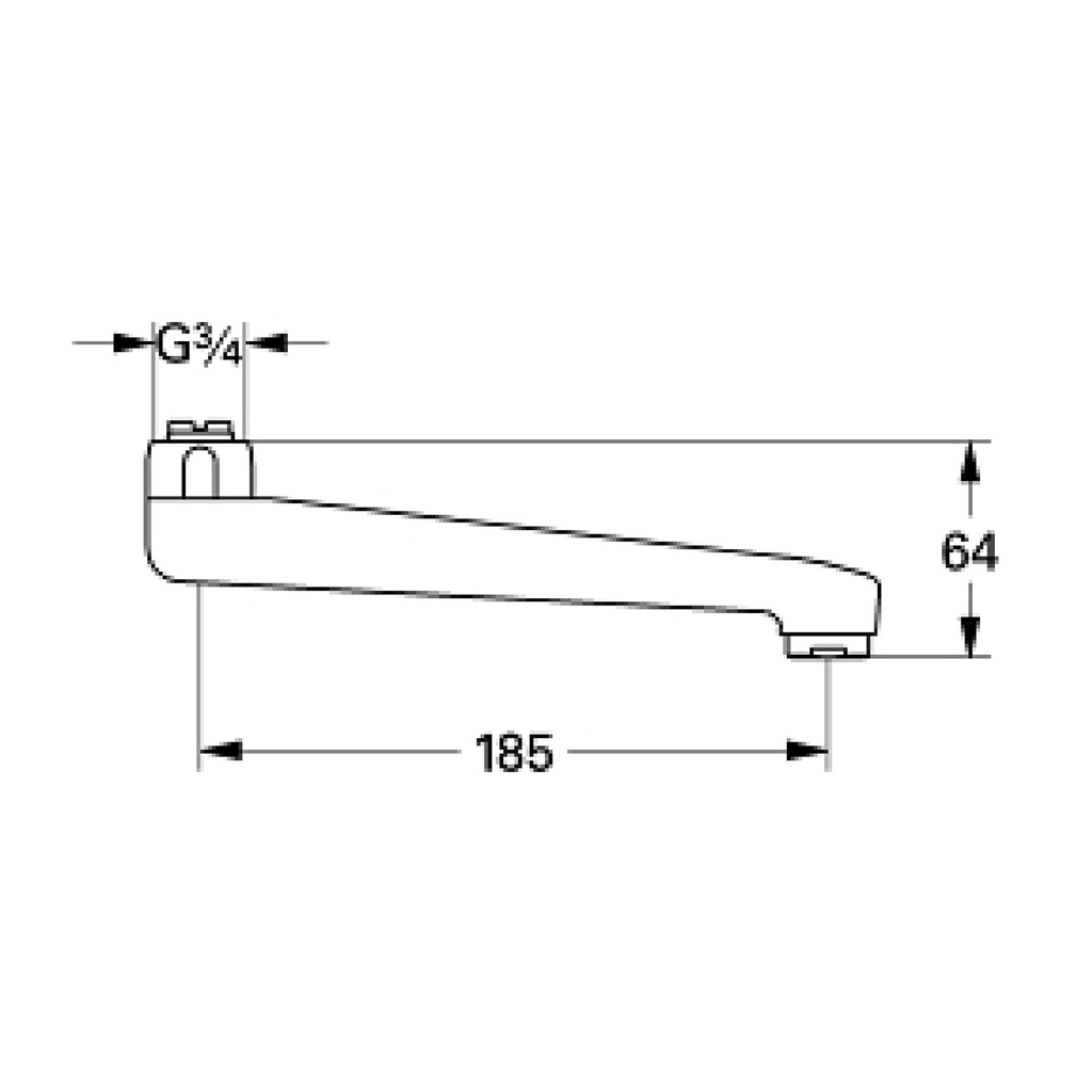 Grohe 13430000 Cast Swivel Spout