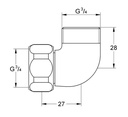 Grohe 12419000 Elbow Union