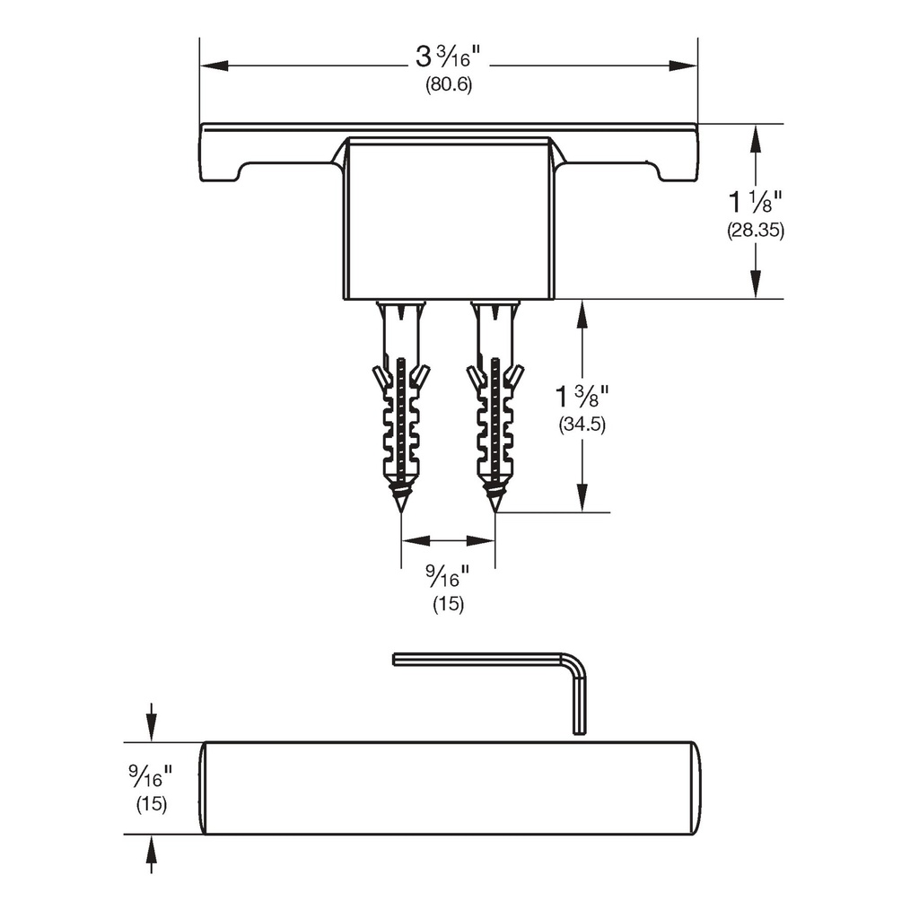 Grohe 40973000 Defined Robe Hook