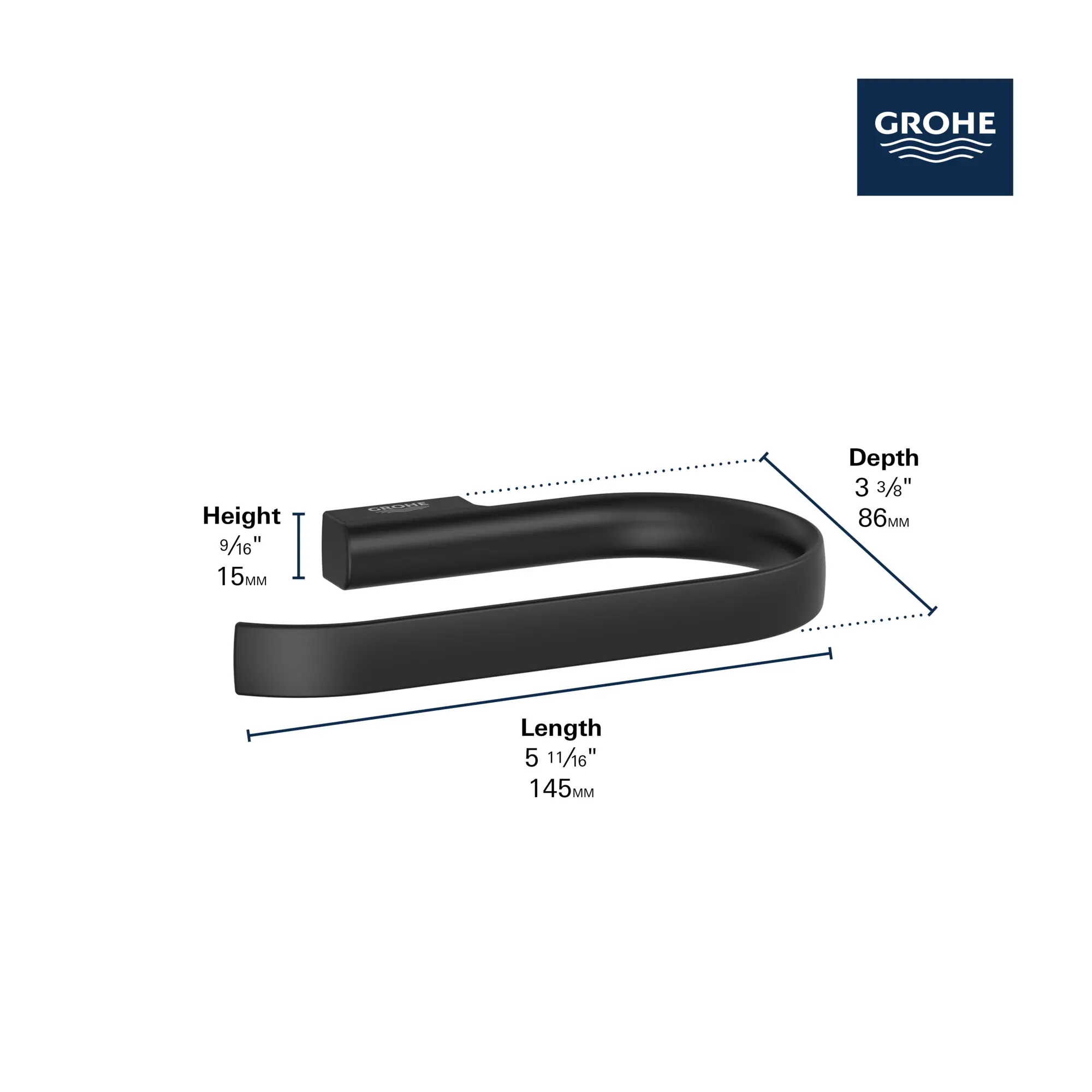 Grohe 40974000 Defined Toilet Paper Holder