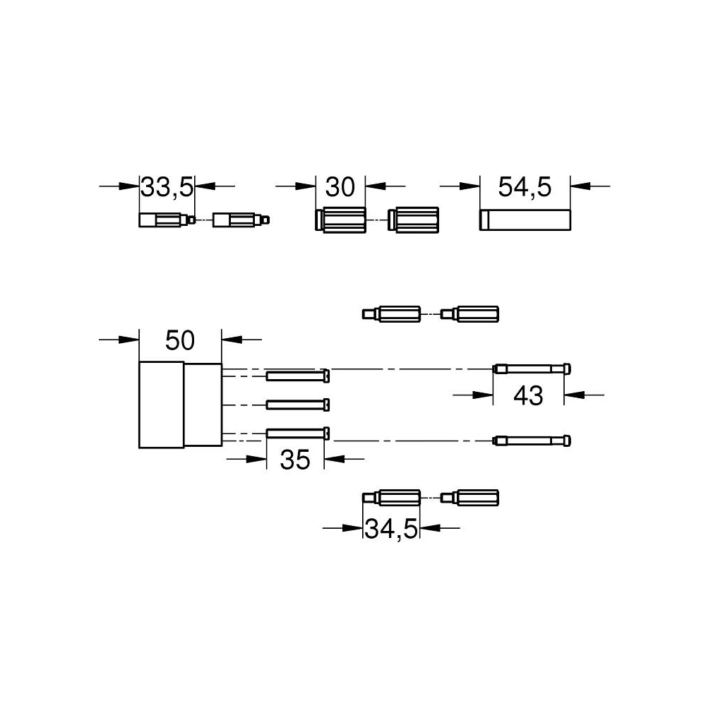 Grohe 46343000 Extension
