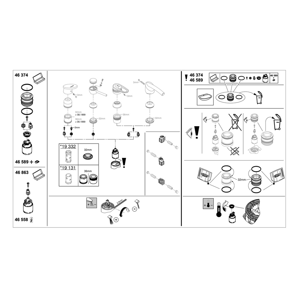 Grohe 46589000 Cartridge Ceramic Qualitel F