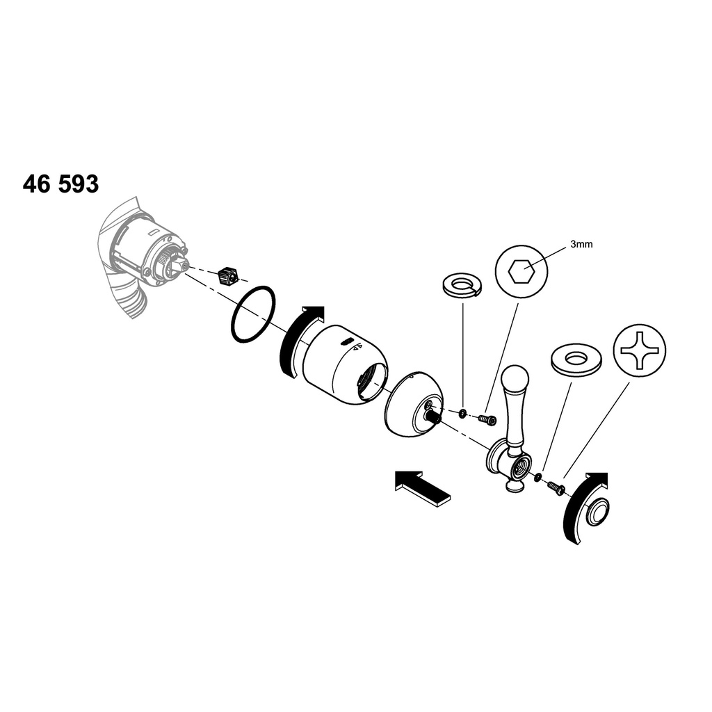 Grohe 46593DC0 Ohm Lever, Bridgeford Grohe Supersteel