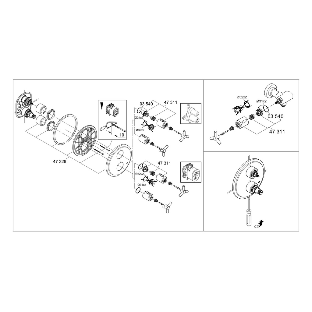 Grohe 47324000 Handle