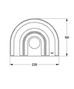 Grohe 47459Ip0 Escutcheon Chrome/Matte Chrome