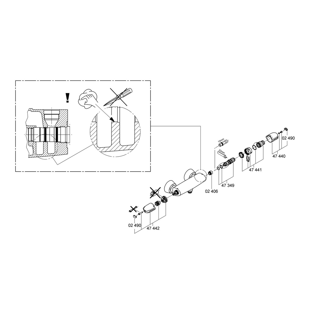Grohe 47525000 Universal Sleeve StarLight Chrome