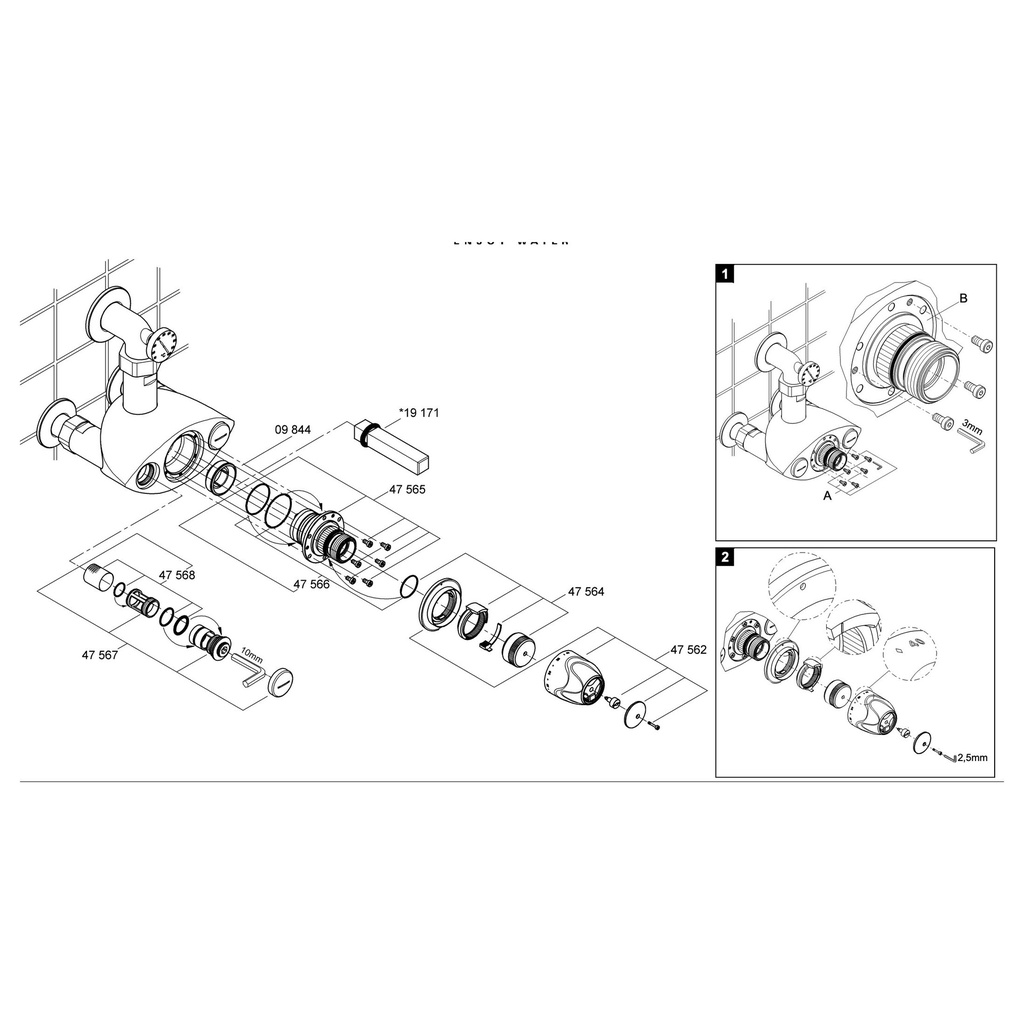 Grohe 47562000 Temperature Control Handle