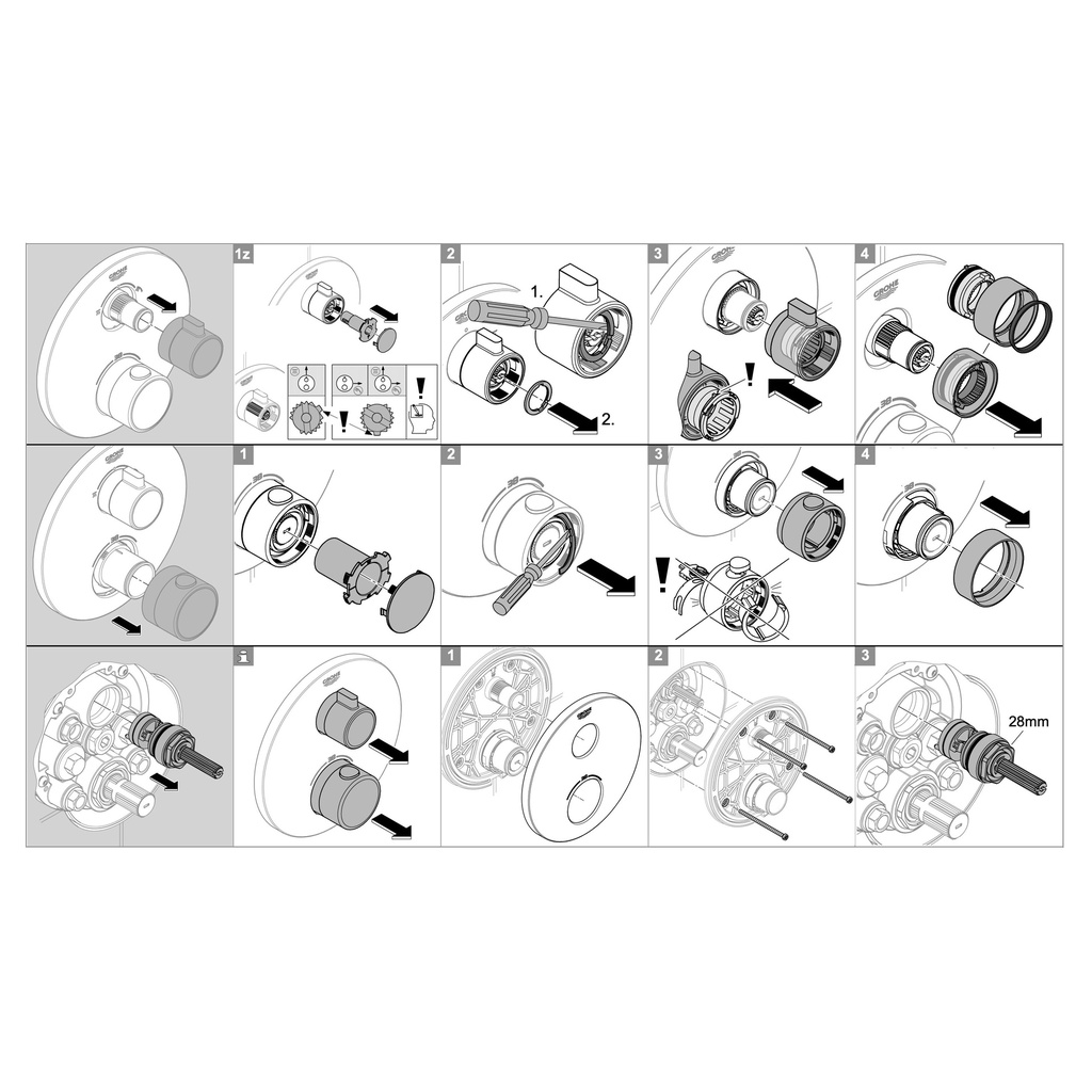 Grohe 49091EN0 Cube Temp Handle