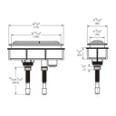 Grohe 49138000 Essence Dual Flush Actuator