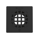 Mirolin GR-FD3-BL 4.25 In. Square Drain Grate Matte Black
