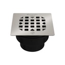 Mirolin GR-FD3-BN 4.25 In. Square Drain Grate Brushed Nickel