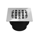 Mirolin GR-FD3-CP 4.25 In. Square Drain Grate Chhrome