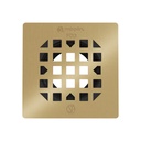 Mirolin GR-FD3-CZ 4.25 In. Square Drain Grate Gold
