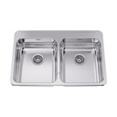 Franke ALBD6406P-1 Double With Ledge 18 Gauge