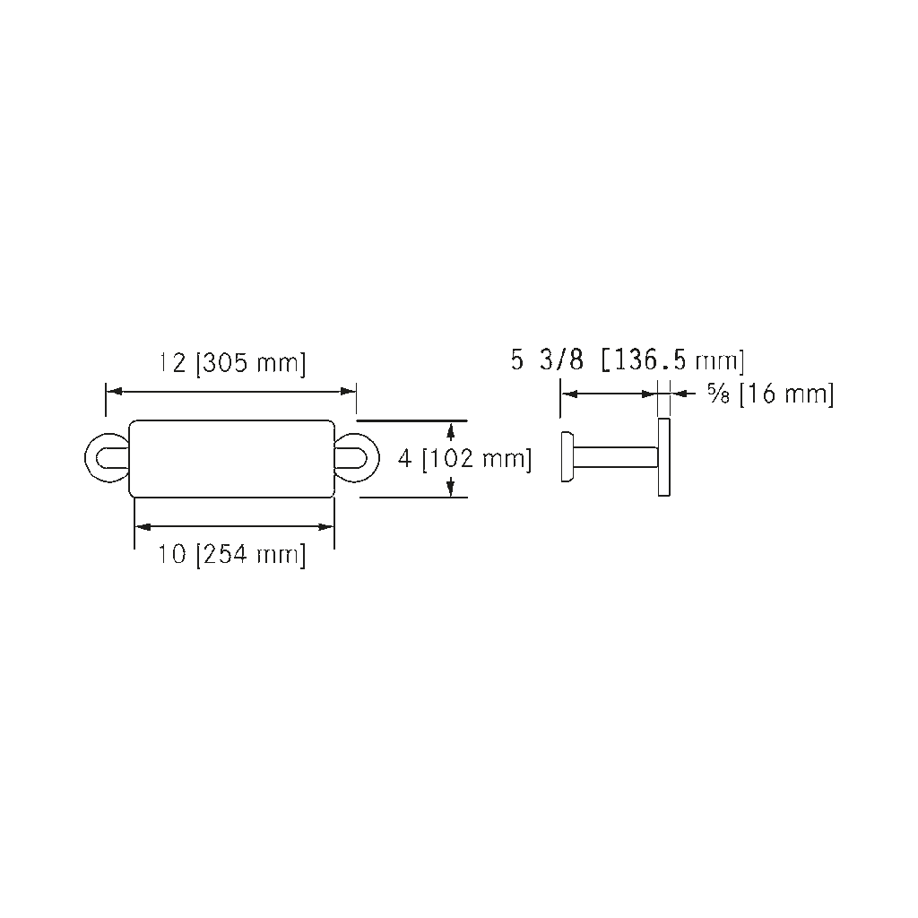 Franke CM-16104-WM Back Rest 8" Depth