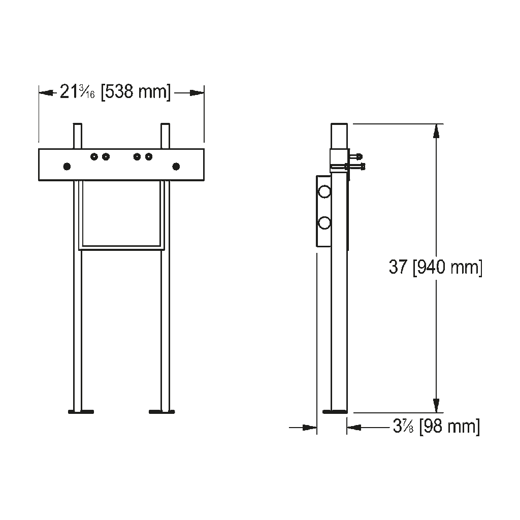 Franke IWC2104 In-Wall Carrier For Hwss2321W-00