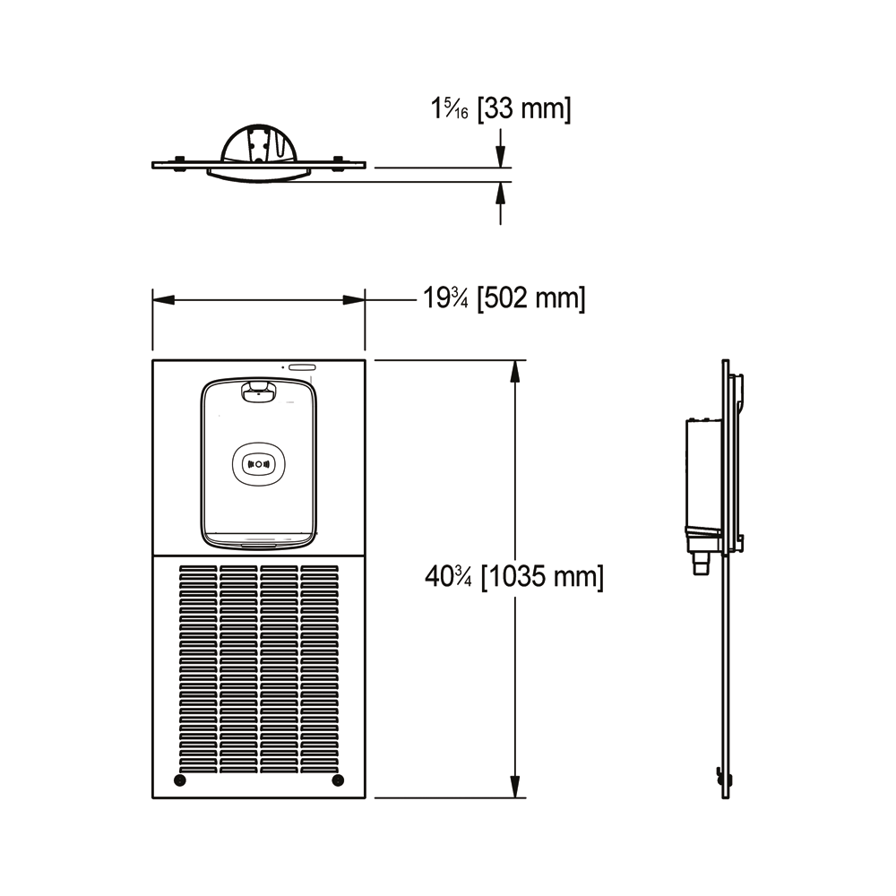 Franke KEMW8EBF-STN Recessed Chilled Sports Bottle Filler Electronic