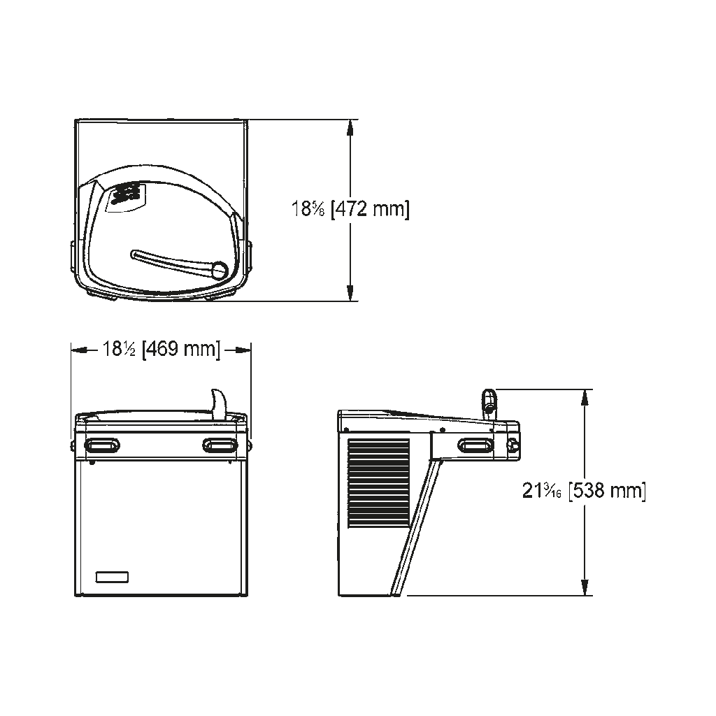 Franke KEPAC-GRY Non-Chilled Universal Fountain Greystone