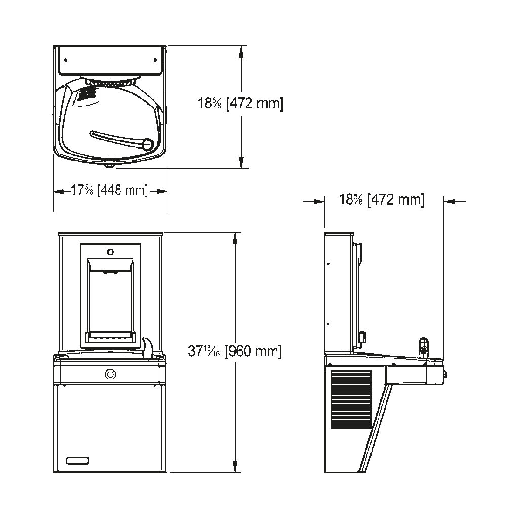 Franke KEPV8AC-SBF-STN Chilled Vandal Resistant Combination Manual Universal