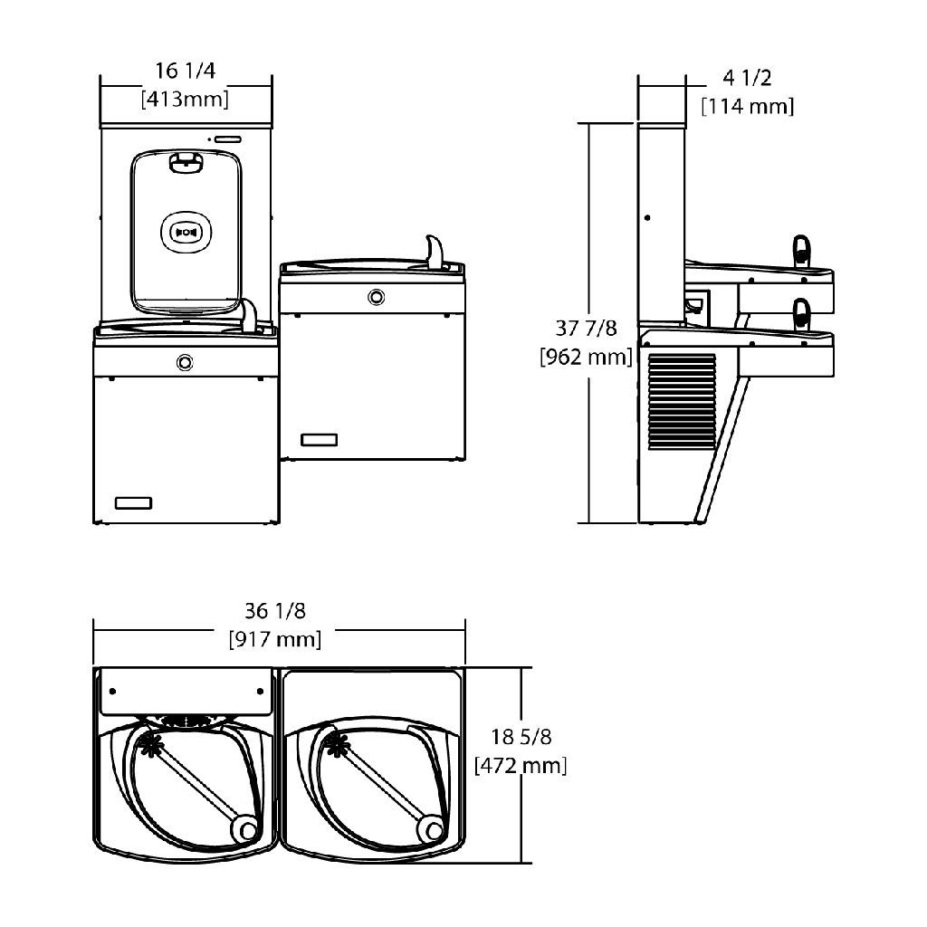 Franke KEPV8ACSL-EBF-STN Chilled Vandal Resistant Combination Electronic Universal