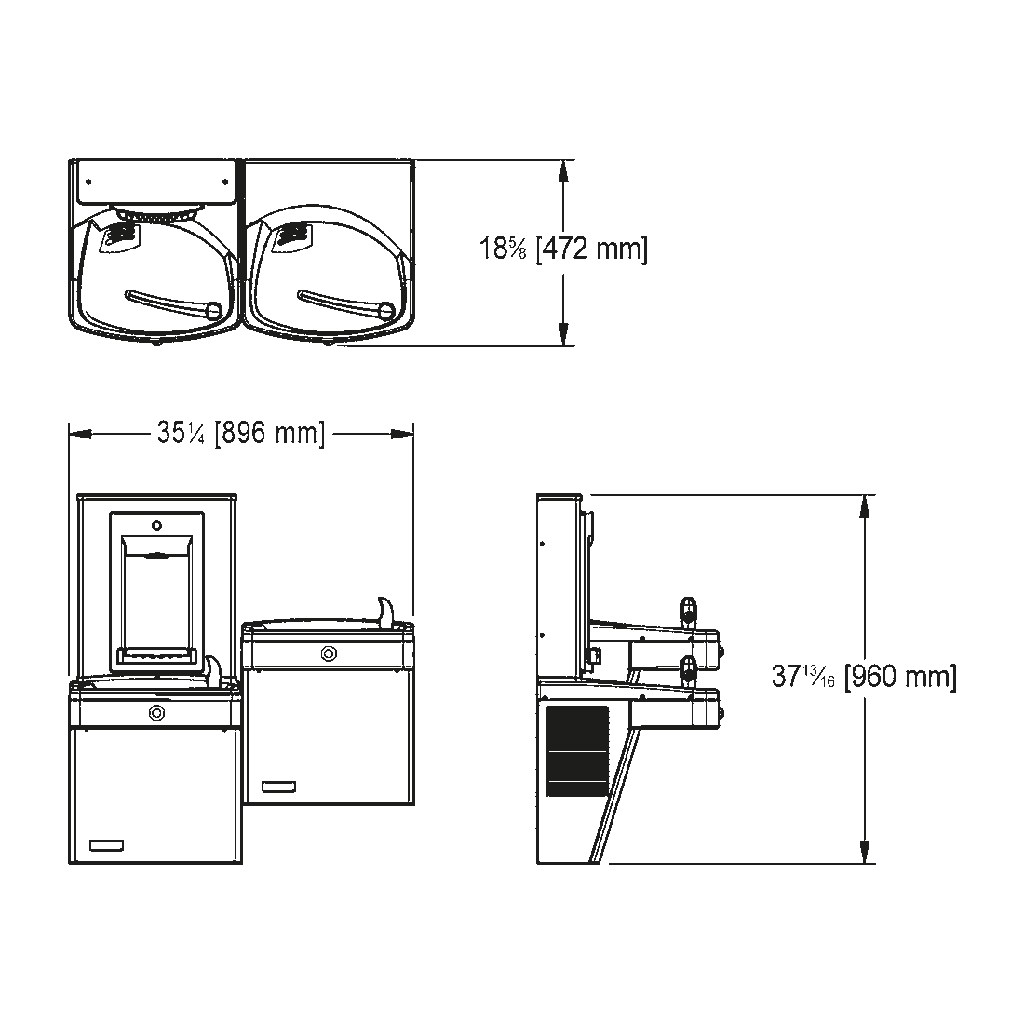 Franke KEPV8ACSL-SBF-STN Chilled Vandal Resistant Combination Manual Universal