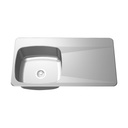 Franke LBSDBR6810P-1 18 Gauge Drainboard Sink Single