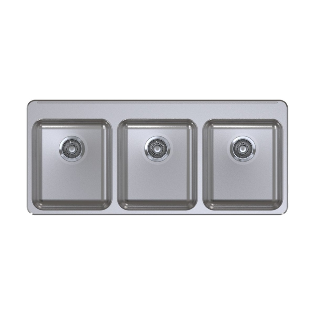 Franke LBT6407CB-1-1 Triple 20 Gauge With Ledge
