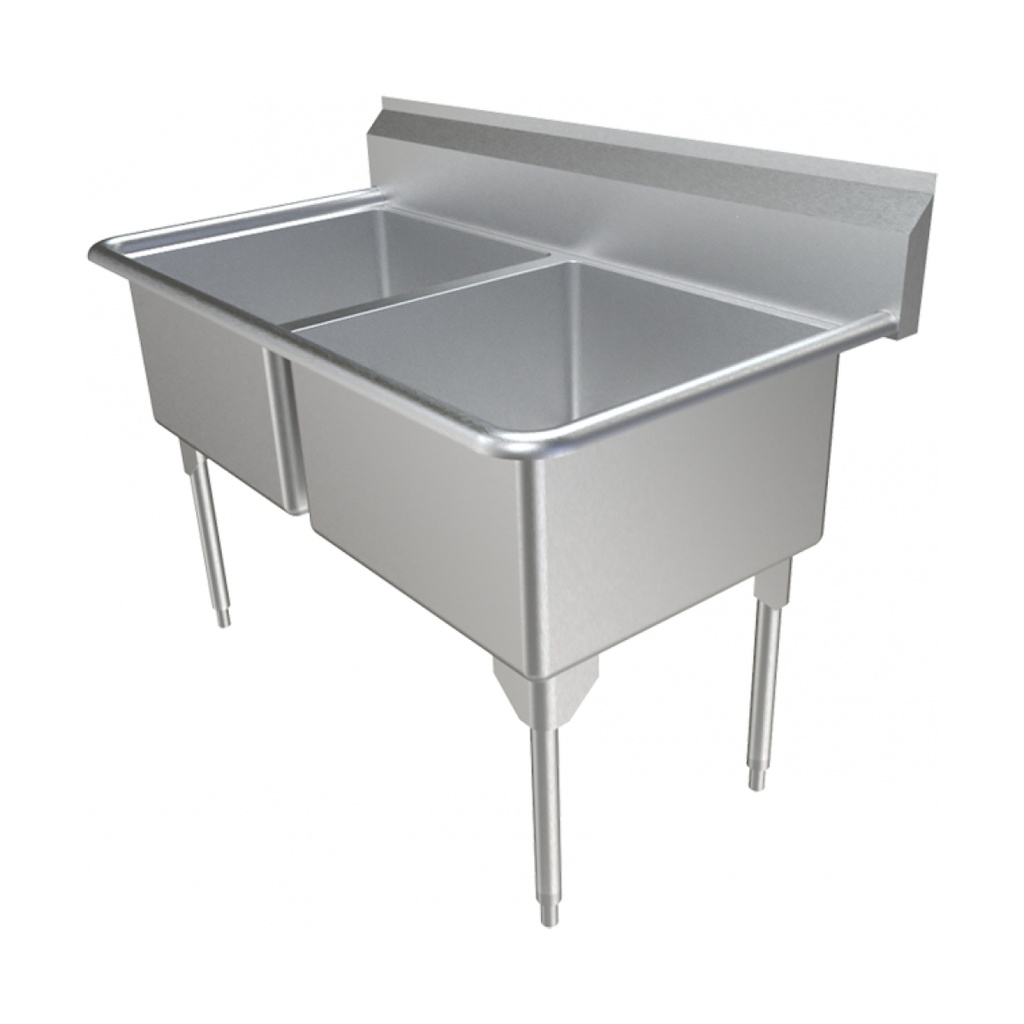 Franke RDL2448-1-2 Restaurant Series 16 Gauge Double Compartment