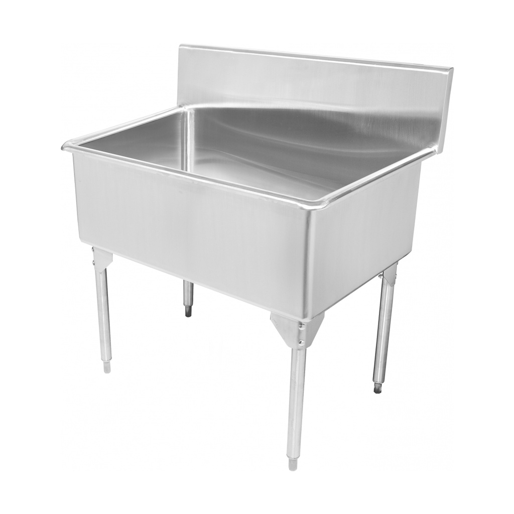 Franke SL2448-316-1-2 Scullery 16 Ga Single 3.5 In Waste T316 2 Hole